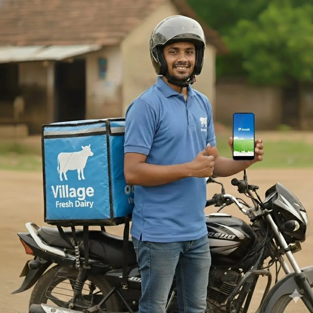 Efficient Delivery Boy using Edoodh App