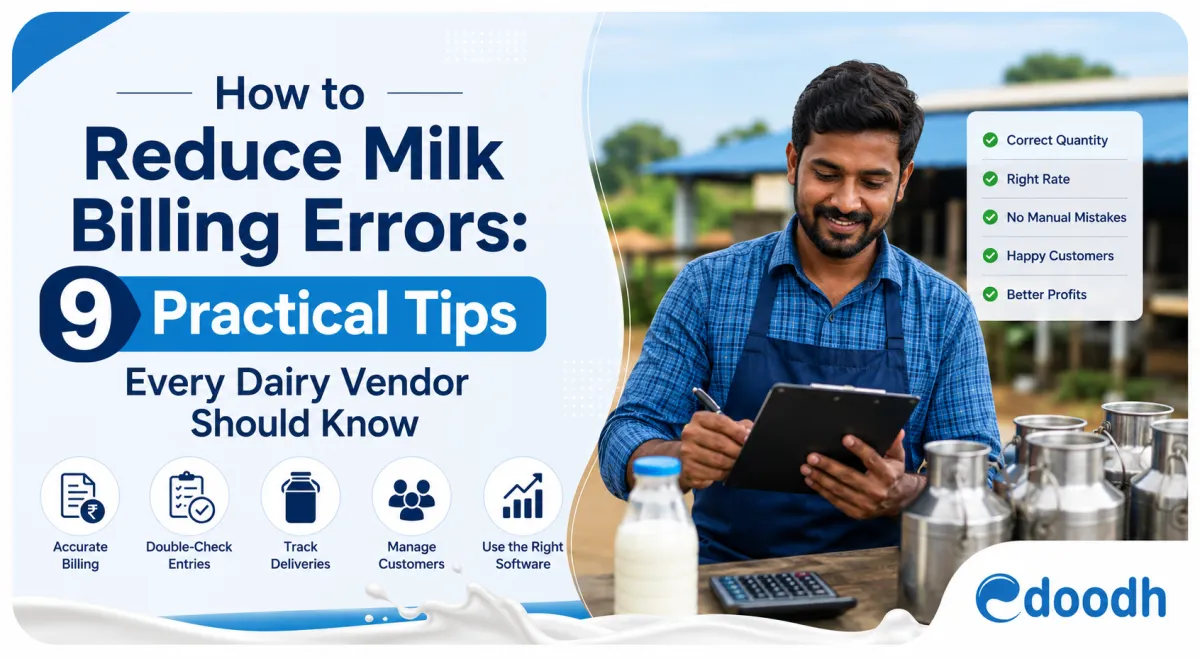 How to Reduce Milk Billing Errors: 9 Practical Tips Every Dairy Vendor Should Know