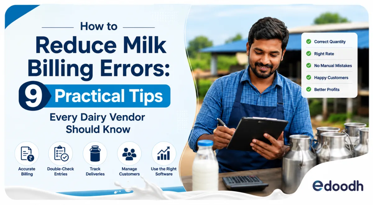 How to Reduce Milk Billing Errors: 9 Practical Tips Every Dairy Vendor Should Know